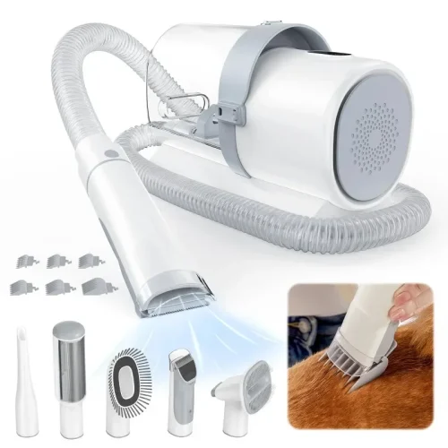 GIANNA Dog Grooming Kit, 2.5L Pet Hair Vacuum,