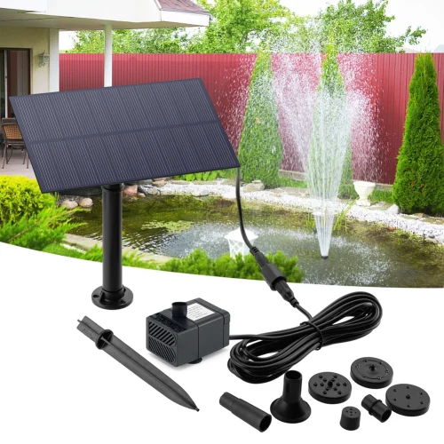 5W 5V Aquarium Pump Garden Decoration with Stake Solar Panel