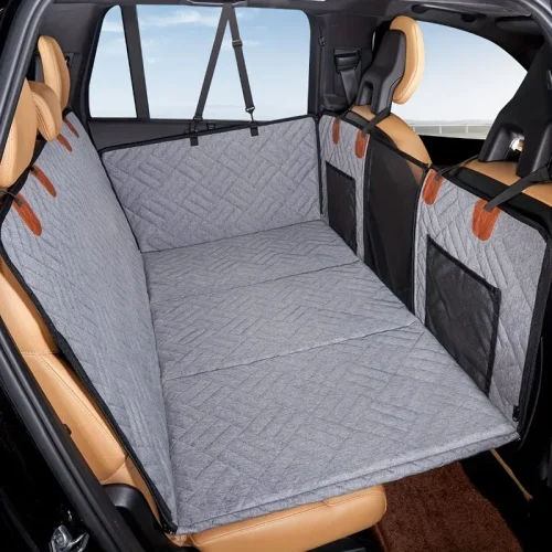 Gray Heavy Duty Dog Car Travel Pet Seat